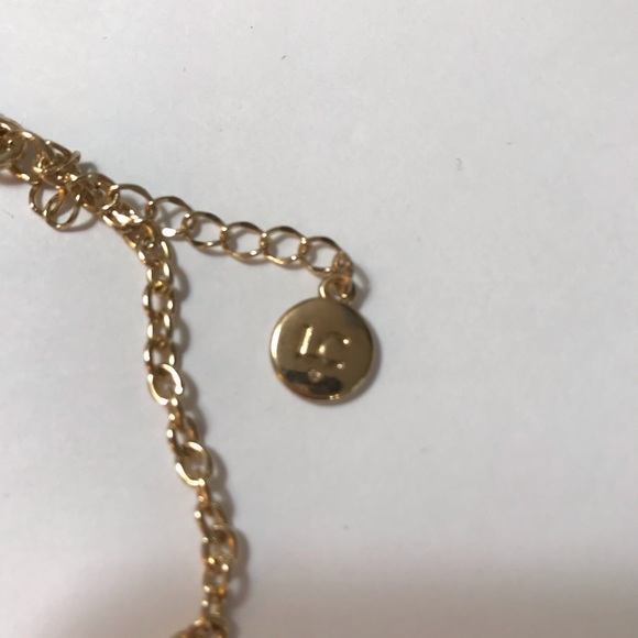 Liz Claiborne White Cobachon Gold Necklace - Picture 6 of 8